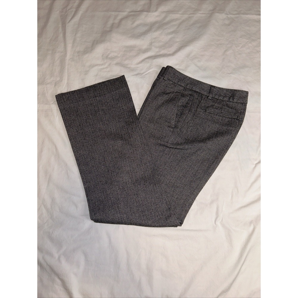 Banana republic‎ Martin women's dress pants Size 4 black Chevron wool blend Wide